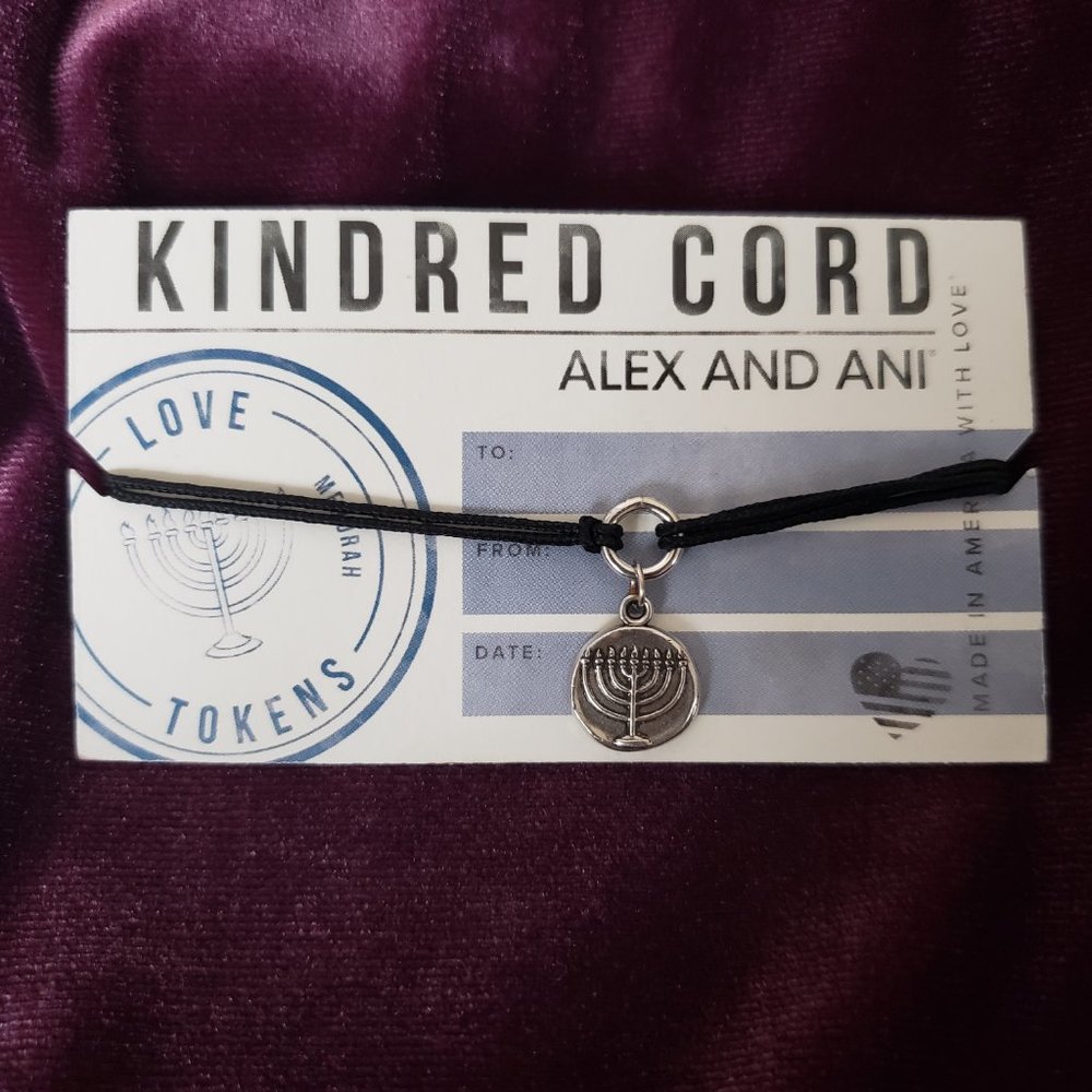 Alex and Ani Spiritual - Religious Kindred Cord menorah candelabra  LOVE 240